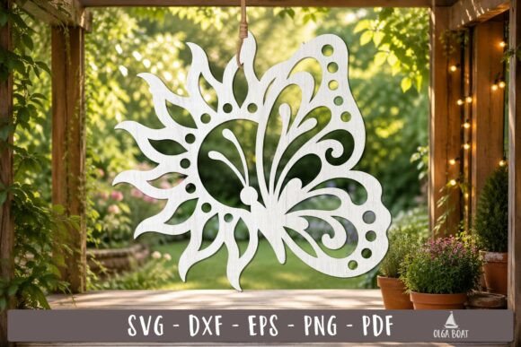 Download Sun Butterfly SVG Design Laser Cut - Butterfly svg design Collection