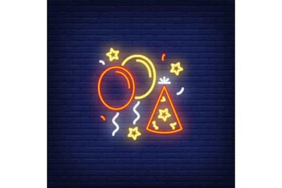 Download Party Decorations Neon Sign. Luminous Si - Party decorations Collection