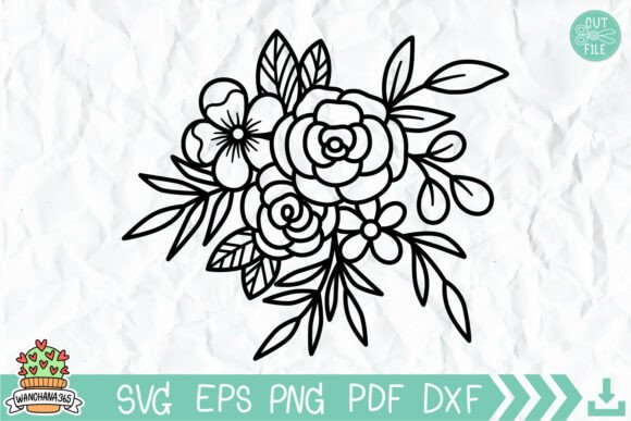 Download Flower Bouquet Svg, Flower Svg Graphic - Graphic Collection