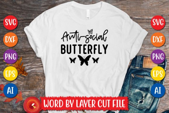 Download Anti-social Butterfly SVG Design - Butterfly svg design Collection