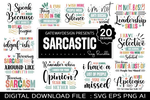 Download Funny Sarcastic Svg Bundle - Funny sarcastic svg Collection