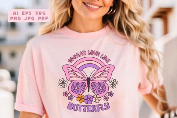 Download Spread Love Spring Butterfly SVG Design - Butterfly svg design Collection