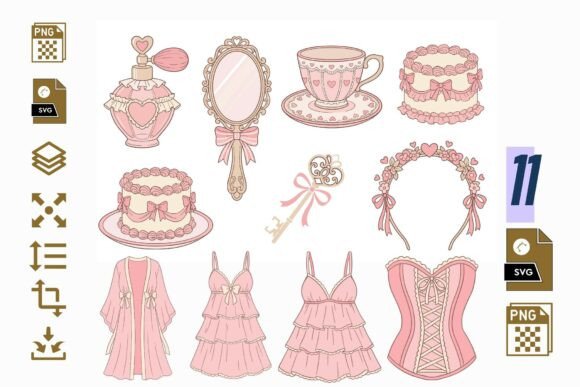 Download Coquette Vanity Clipart PNG SVG, Vintage - Vintage Collection