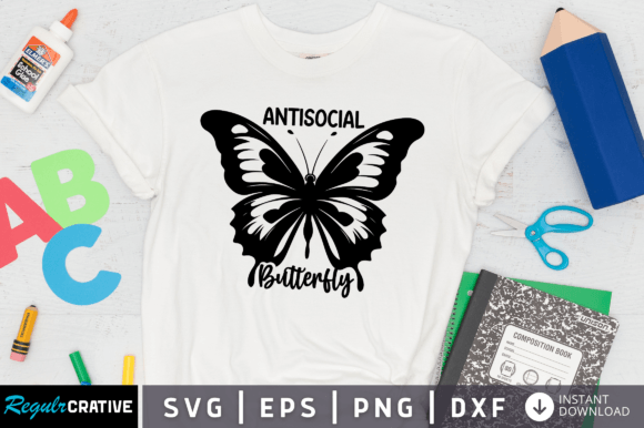 Download Antisocial Butterfly Svg Design - Butterfly svg design Collection